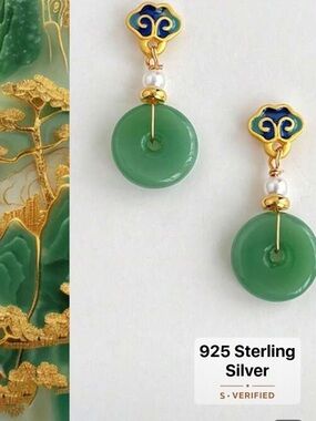 1 Pair 925 Sterling Silver Handmade Vintage Tassel Earrings